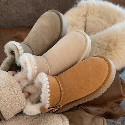 Женская модная легкая обувь на мягкой подошве, увеличивающая рост, зимние теплые меховые ботинки-дутики, на бархатной подкладке, нескользящие, повседневные спортивные хлопковые ботинки