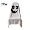 Decorative Seat Covers 1/4Pcs Halloween Ghost Chair Covers, Spooky Face Dining Slipcover, White for Home Kitchen Hotel Restaurant Pattern
