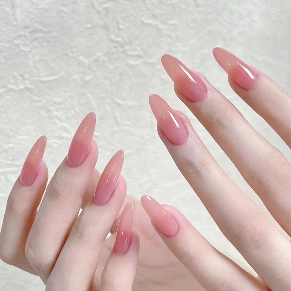 30PCS Gentle Nude Pink Fake Nails Charming Comfortable to Wear Manicure Nails for Manicure Lovers and Beauty Bloggers