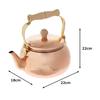 Nagao Pure Copper with Polishing Made In Japan Tsubame-Sanjo Kettle, 2.4L, Agent,