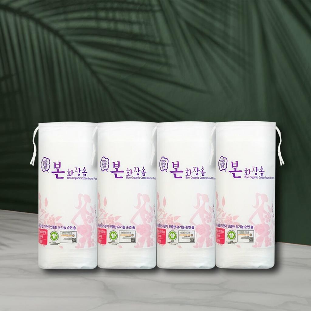 OC BON Organic Cotton Round Pads 60P*4ea