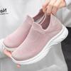 Женская повседневная спортивная обувь с мягкой подошвой, кроссовки для бега, женская летняя мода, новые плетеные туфли без застежек, женская повседневная обувь для ходьбы на плоской подошве