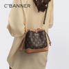 C.BANNER Women's Small Printed Crossbody Bucket Bag