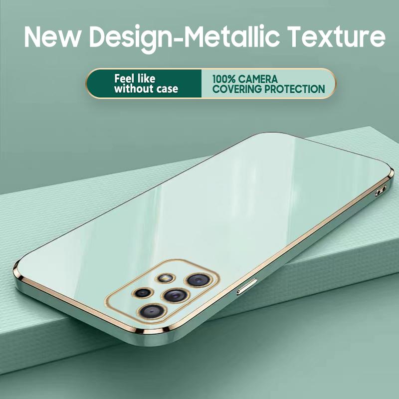 6D покрытие Мягкий чехол TPU для Samsung Galaxy A54 A34 A14 A55 A35 A05 A05S A06 A53 A33 A23 A13 A16 A52 A32 A71 A51 A50 Роскошный силиконовый чехол-бампер