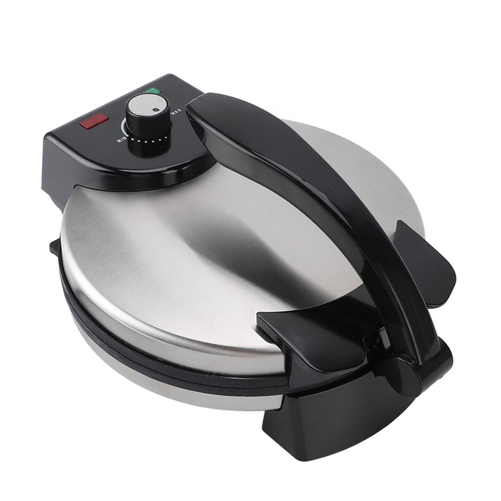 Electric Tortilla Maker 10in Knob Temperature Control Anti Stick Roti Maker Machine with Stainless