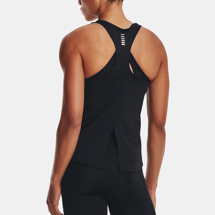 Under Armour Женский жилет для бега Ua Coolswitch Solid Logo с круглым вырезом, черный 1373397-001