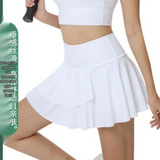 Быстросохнущая плиссированная спортивная юбка с защитой от просвечивания для бега, йоги, тенниса, бадминтона и гольфа