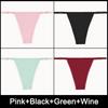 4PCS/Set  Adjustable Waist Sexy G-string Panties Cotton Women's Underwear Girl Female Pantys Bikini Lady Thongs Lingerie