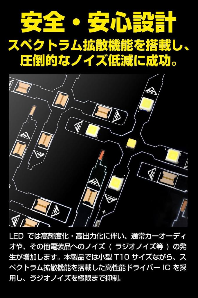 IPF T10 LED Position Lamps for 6500K Pack of Vehicle Inspection Omnidirectional 9x Brighter than OEM 701W Cars, 450lm, White, 12V, 2, Compliant,