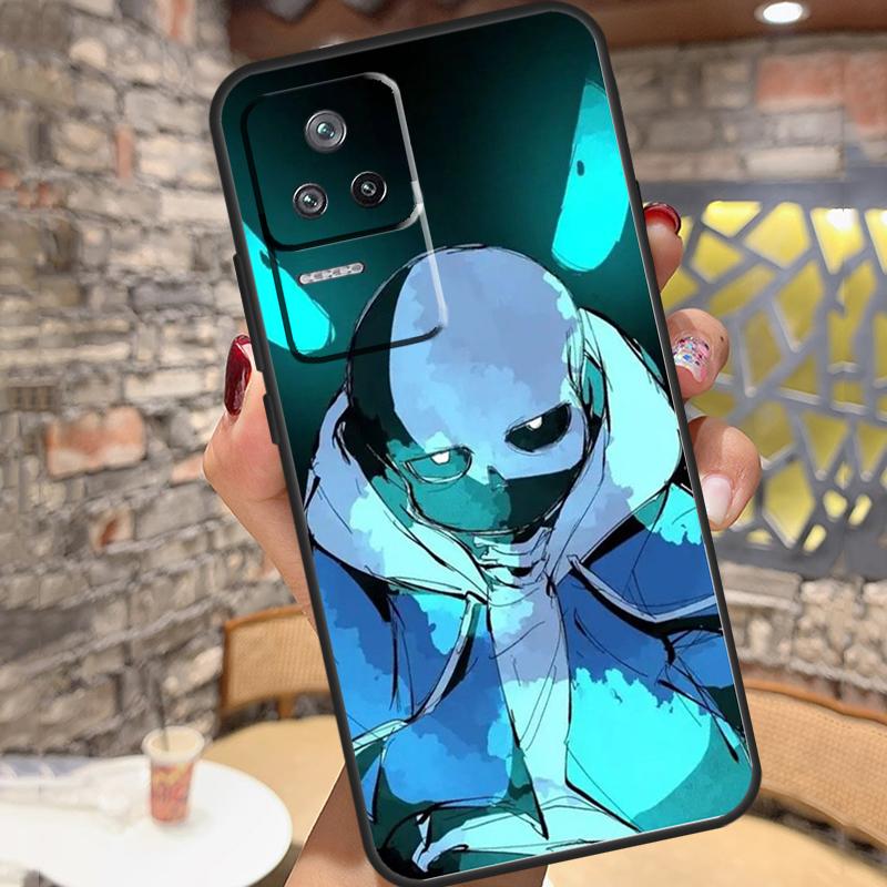 Чехол для телефона Xiaomi 14 Ultra 15 13 11T 12T 13T 14T Pro POCO X3 X5 X6 X7 Pro M6 F5 F6 Pro с изображением Санса из игры Undertale