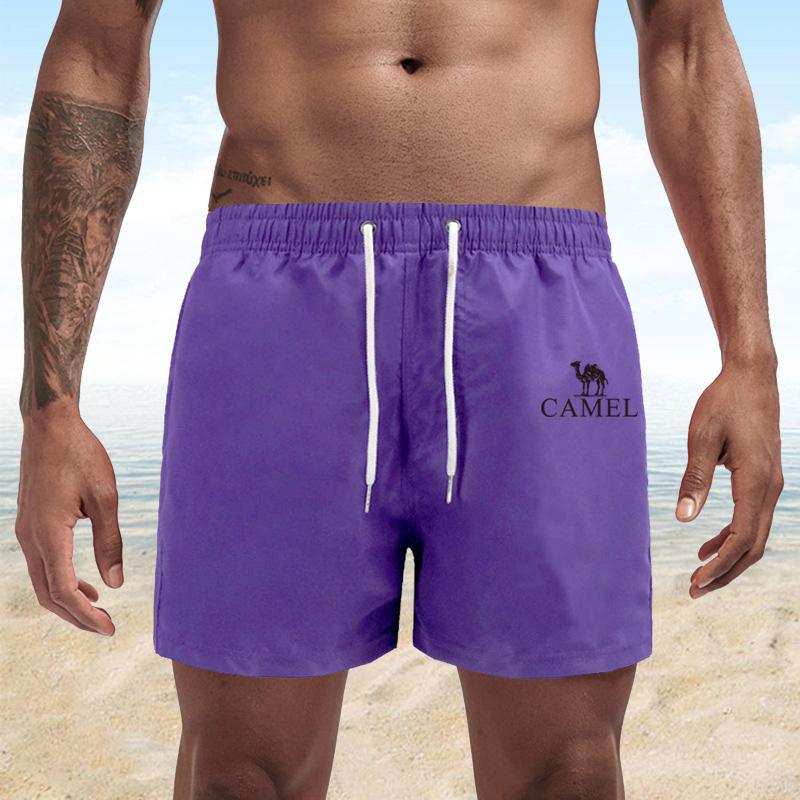 Summer Men's Swimwear Shorts Embroidery Brand Beachwear Sexy Swim Trunks Men Swimsuit Low Waist Breathable Beach Wear Surf Shorts
