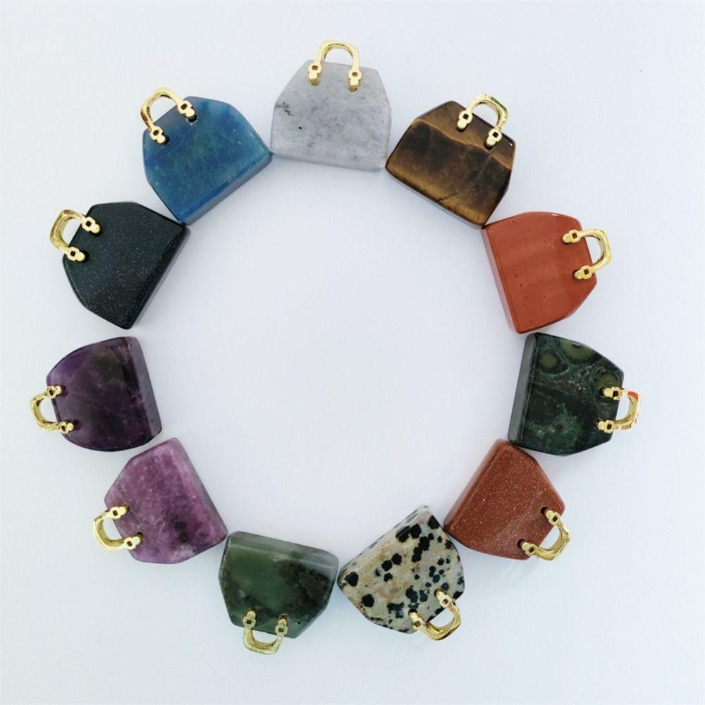 Reiki Energy Home Decoration Heal the Mind Stone Bag Healing Crystal Crystal Bag Handbag Pendant