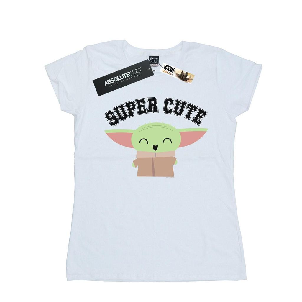 Star Wars Womens/Ladies The Mandalorian Super Cute Cotton T-Shirt