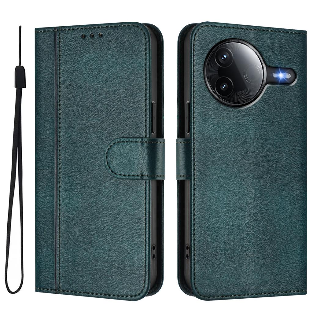 For Xiaomi Redmi K80 5G/Xiaomi Redmi K80 Pro 5G/Xiaomi Poco F7 Ultra 5G Cases Wallet Stand Retro Texture Leather Phone Cover with Lanyard