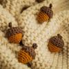 Keychain Diy Handmade Crochet Pine Cone Knitting Knitting Pine Cone Keychain DIY Jewelry