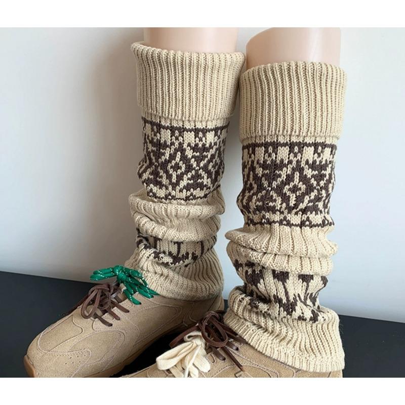 Осенне-зимние ретро теплые носки, утягивающие толстоигольные гольфы, леггинсы, сноубутсы и груды носков