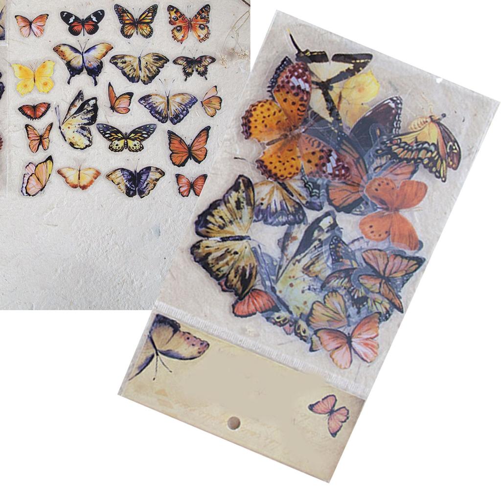 40 листов наклеек винтажные самоклеящиеся наклейки из ПЭТ для блокнотов-скрапбуков