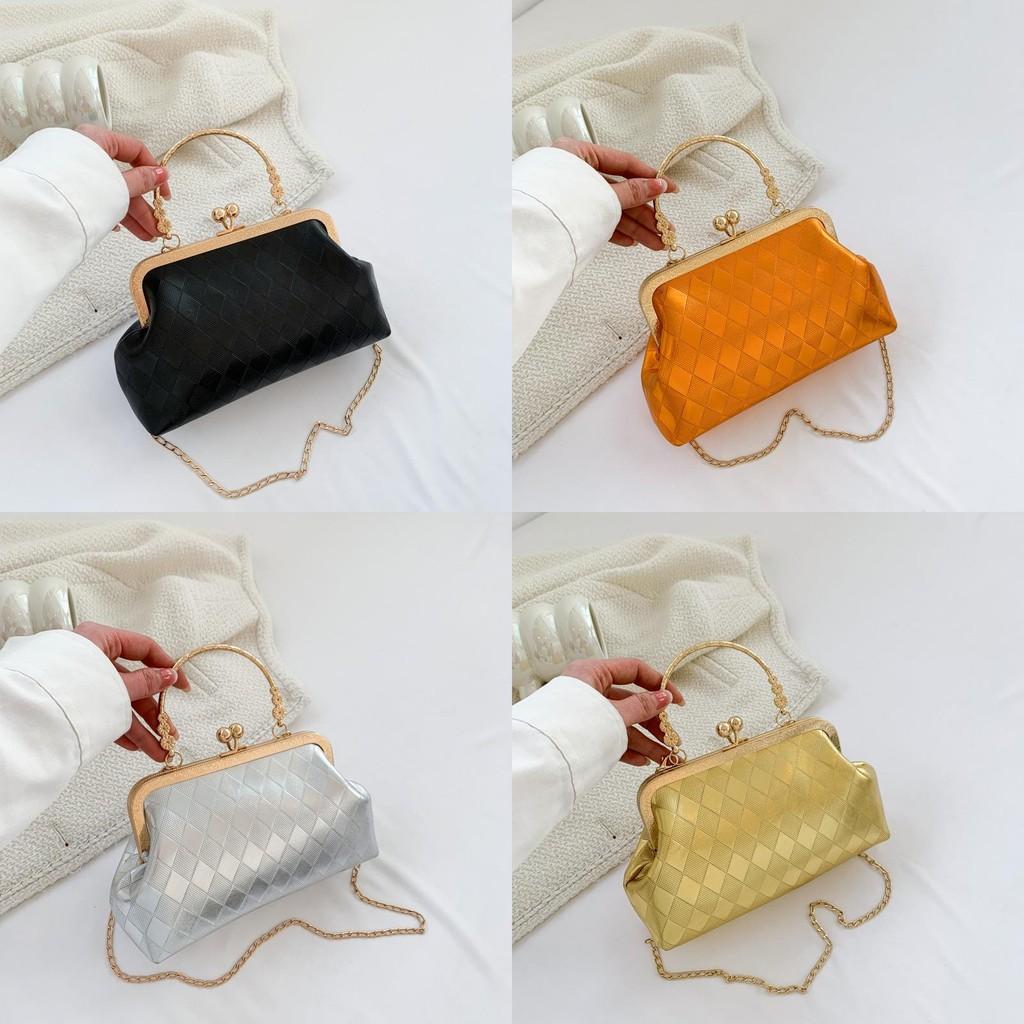 Chic And Modern Shell Bag For Women In Silver And Gold Ideal For Street Style