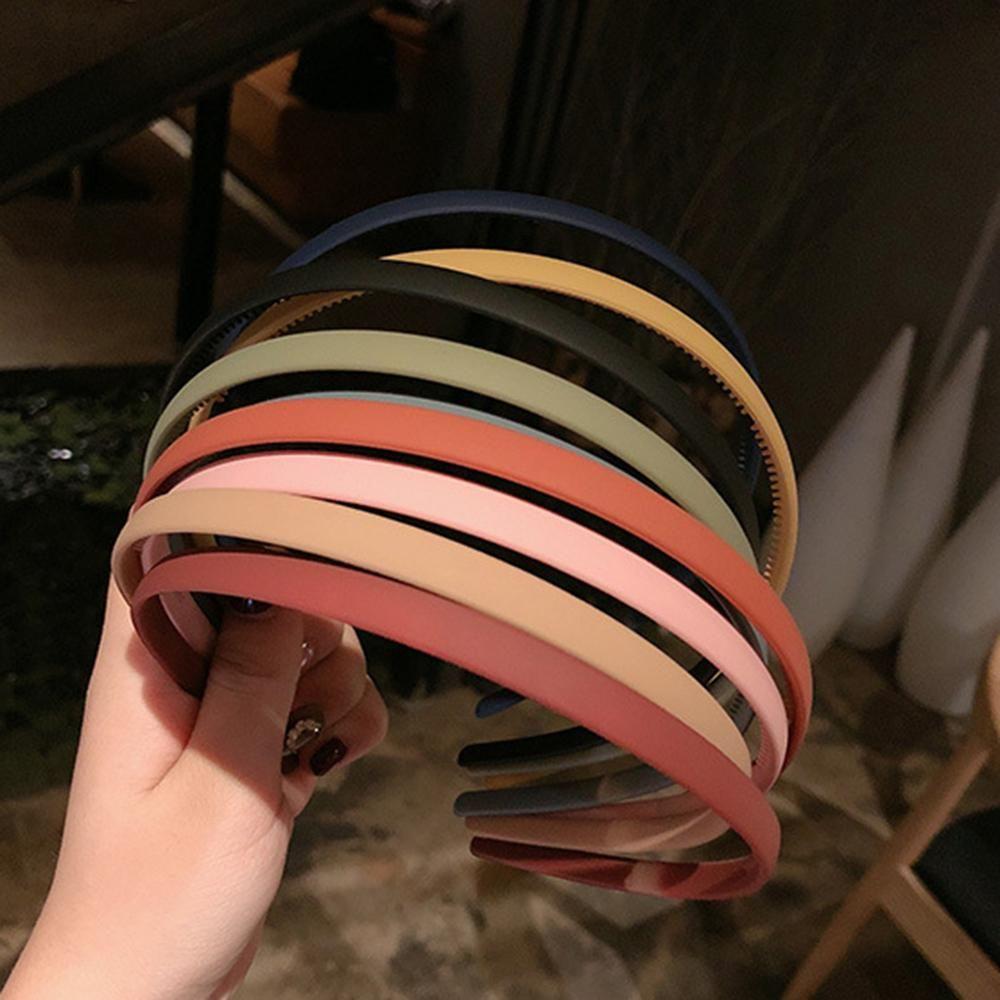 Fashion Hairband Women Plastic Solid Bezel Headband Hair Hoop Hair Bands
