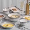 Persson Gradient Grey 44-Piece Ceramic Dinnerware Set