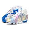 Высокие футбольные бутсы мужские AG шипы соревновательные тренировочные бутсы уличные спортивные высокие носки футбольные бутсы большой размер