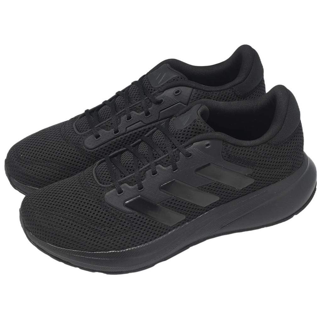 adidas Амортизация Response Runner Дышащие Низкие Кроссовки для Бега Мужские Черные Кроссовки JR8058