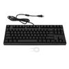 87 Keys Mechanical Keyboard Professional Gaming Chip Brown Switch N Key Rollover White Light Wired