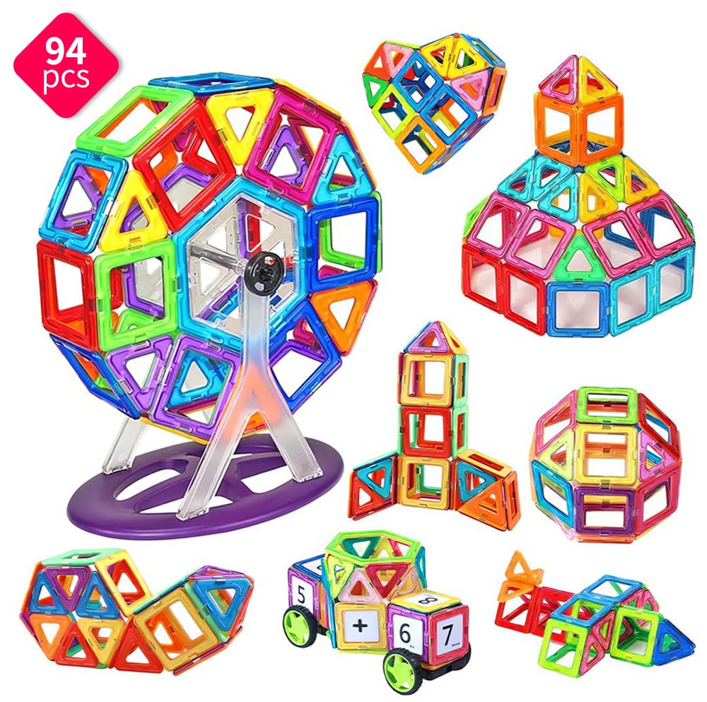 Магнитные блоки iKing, классическая магнитная игрушка, 94 шт., лабораторный блок, обучающая игрушка «сделай сам», рождение идей, развитие креативности, магнитная игрушка в подарок