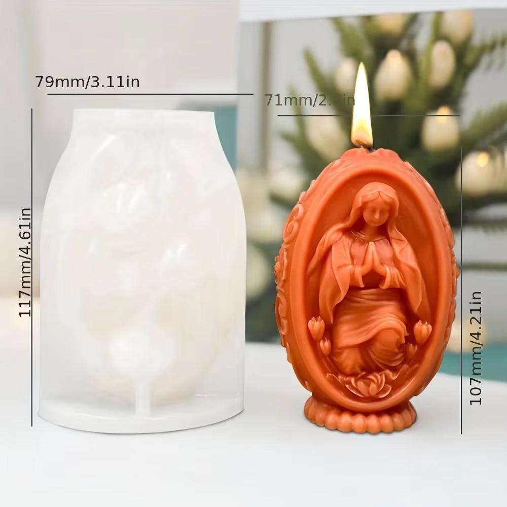 Молитва ангела свеча силиконовая форма DIY скульптура Иисуса смола гипс церковный декор рельеф человеческое тело ароматизированная свеча изготовление подарков