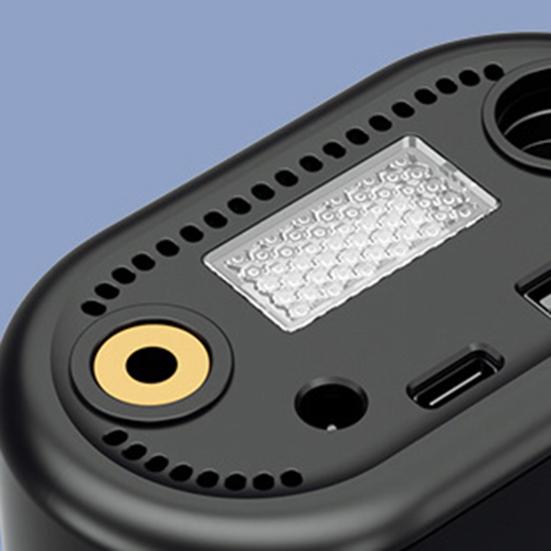 Tire Inflator Portable Air Compressor 150PSI 4000mAh Battery Smart One-Click Pump for Car Motorcycle Bicycle Pressure Gauge LED Light