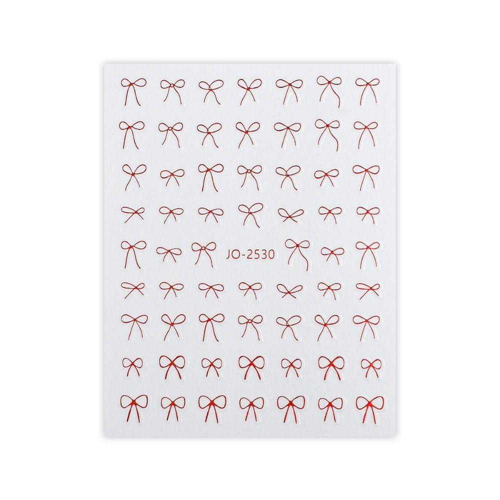 Waterproof Bow Nail Art Stickers Long Lasting Nail Art Sticker Nail Art Decoration  DIY Manicure