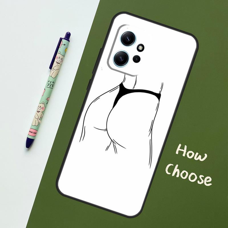 Чехол-арт с изображением женского тела для Xiaomi Redmi Note 13 11 10 12 14 15 Pro Plus Чехол для Redmi 15 14C 10C 13C 12C 15C