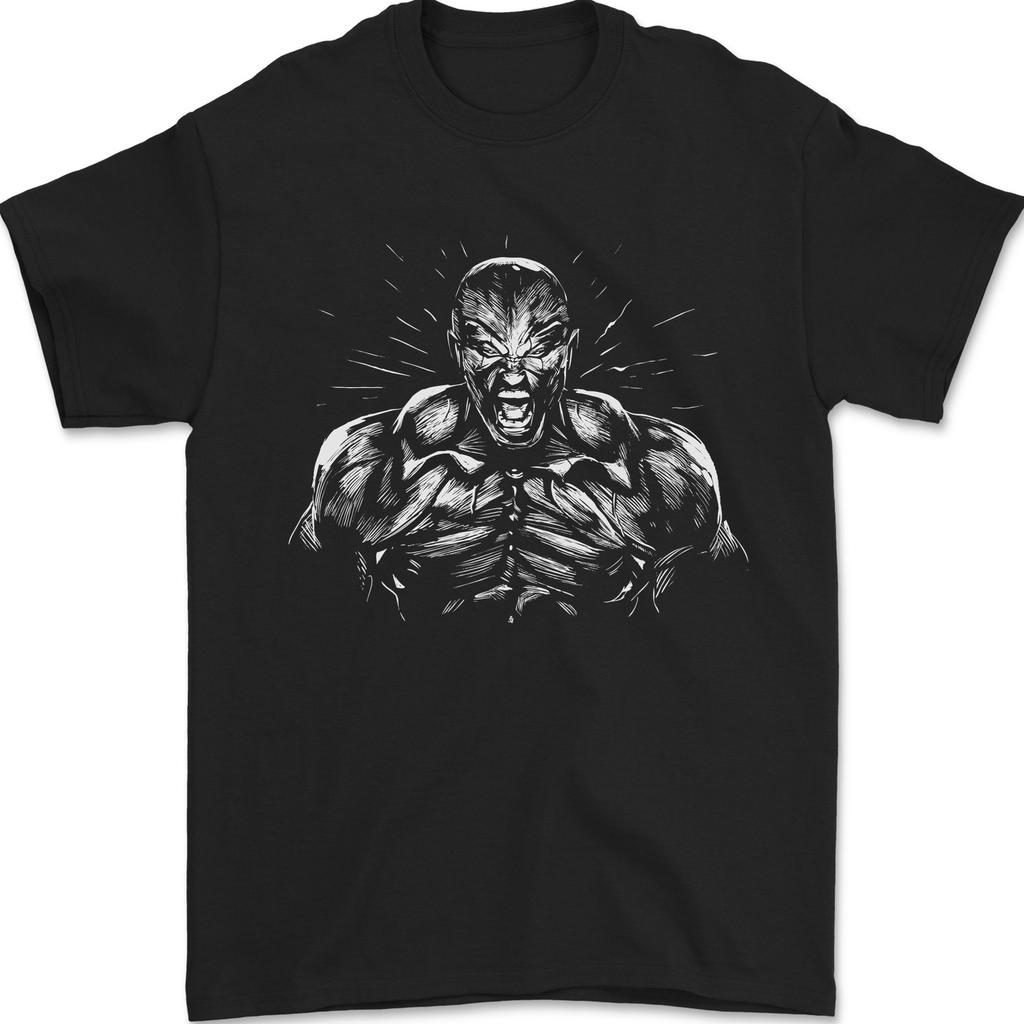 Bodybuilder Gym Training Top Bodybuilding Mens T-Shirt 100% Cotton