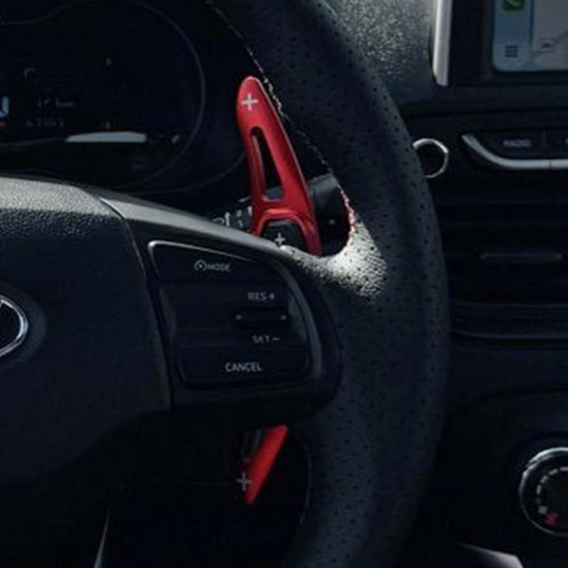 Для Hyundai HB20 HB20S -2026, Accent BN7/Verna 2024 2025 Автомобиль Рулевое колесо Лепестки переключения передач DSG Расширение Наклейки на рычаг переключения передач