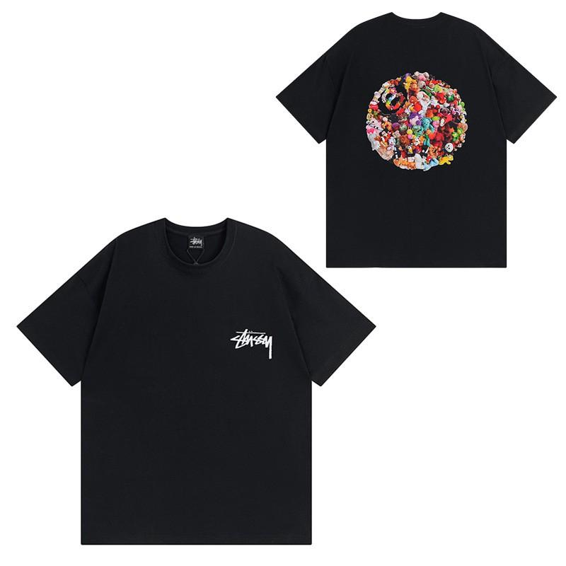 Short Sleeve T Shirt Couples Streetwear Casual Tee Letter Print Loose Fit Breathable