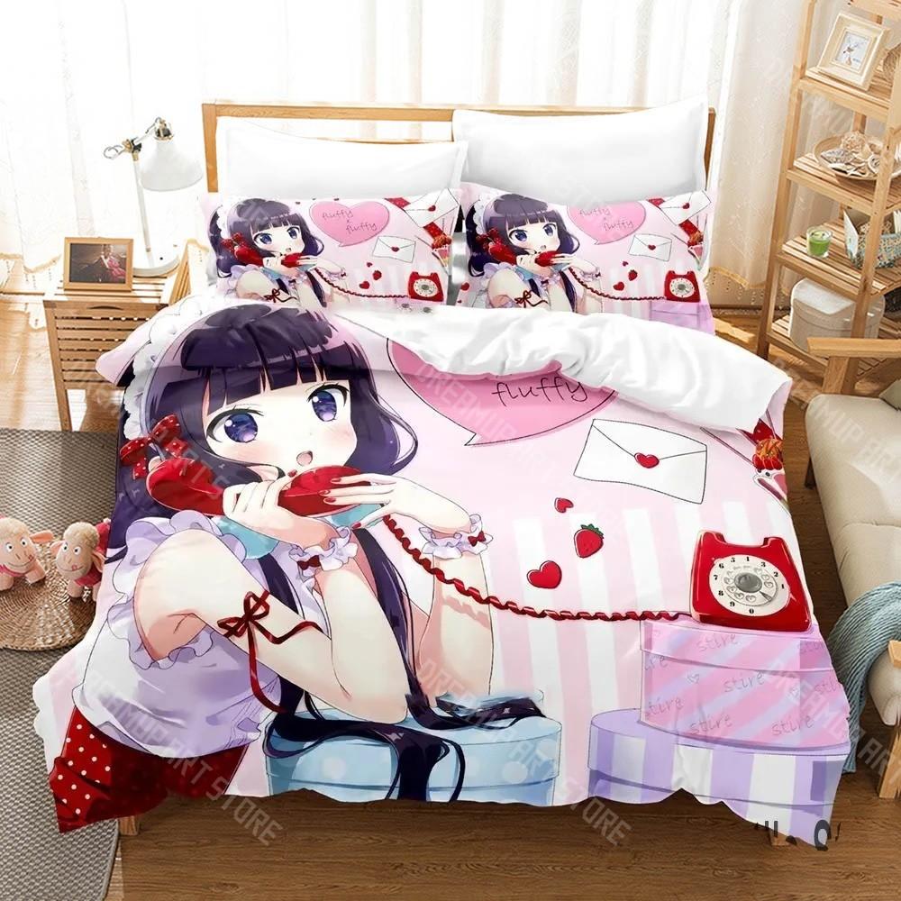 3D-печатный набор постельного белья Blend S Anime для мальчиков и девочек, с пододеяльником и наволочкой, размеры: Twin, Queen, King, Full, Single, Double