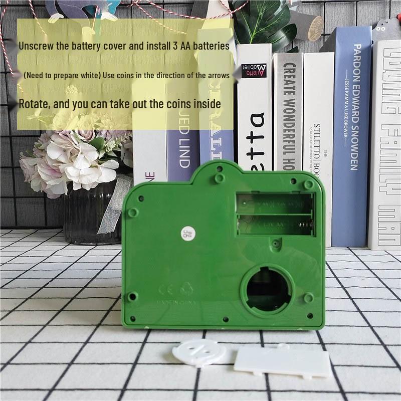 Electric Music Dinosaur Piggy Bank: Fun Coin Storage and Savings Toy