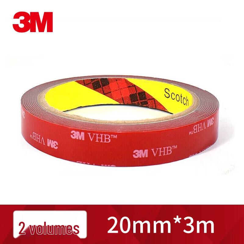 3M 5608 Grey Foam Double-Sided Tape (2 Rolls)