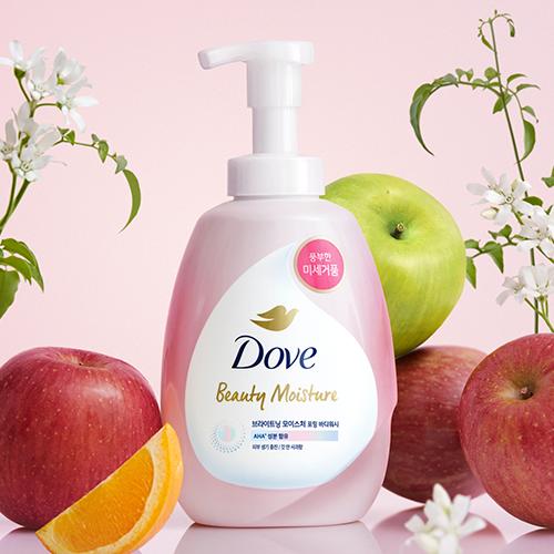 Dove Moisture Foaming Body Wash (2 types) (Deep Moisture/Brightening)