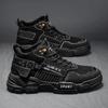 Мужские рабочие ботинки, устойчивые к грязи, противоскользящие, рабочая обувь, толстые подошвы, походные зимние ботинки, износостойкие, мода 2025