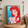 Disney Цифровая картина маслом русалка художественная картина ручная работа DIY домашние украшения