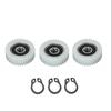 3Pcs Nylon E-Bike Motor Gear 38mm Electrical Motor Gear Durable Motor Clutch Gear  Motor Assembly