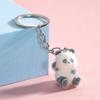 Брелки с мультяшной пандой, симпатичный трехмерный брелок с пандой, новинка, креативный рюкзак, украшения, аксессуары, подарки