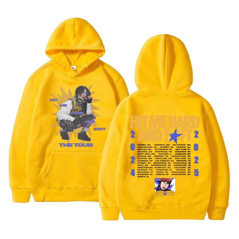 Новый Хит Hit Me Hard and Soft Тур Осень/Зима Худи Мужское и Женское Хип-Хоп Спортивная одежда Мода Теплая Уличная одежда