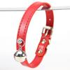 Solid Leather With Bell Safety Kitten Puppy Neck Strap Dog Necklace Cat Collar Pet Accssories