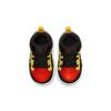 Jordan Детские кроссовки Air Jordan 1 Mid SE 'Amarillo Team Orange', кожаные, высокие, для малышей, черные, красные, желтые, для младенцев и малышей BQ6933-087