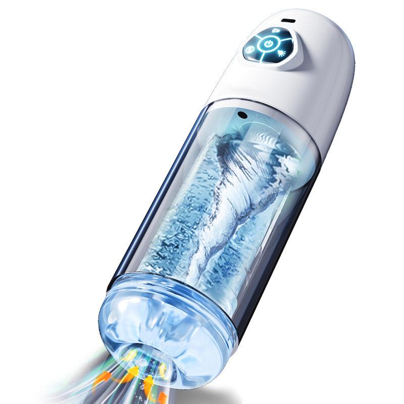 Автоматическая чашка-мастурбатор для мужчин 10 режимов поступательного движения и вращения Карманная киска Машина для минета пенисом Секс-игрушка для мужчин Товары для взрослых