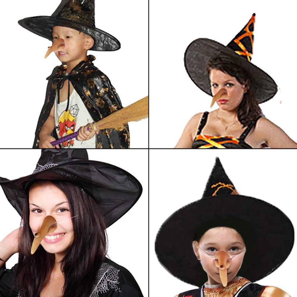 Set Witch Nails For Women Men Halloween Prop Toys Halloween Supplies Witch Nose Wicked Witch Decor