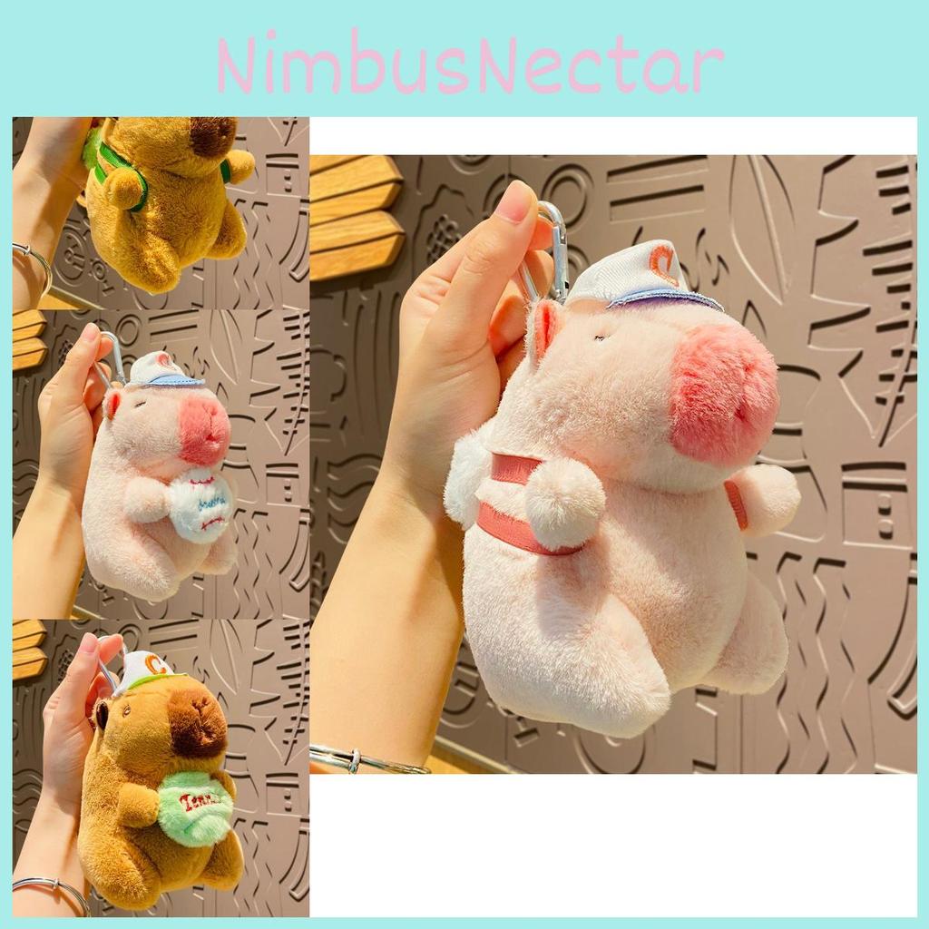 Adorable Plush Sports Capybara Keychain Cute Cartoon Key Accessories For Gifts