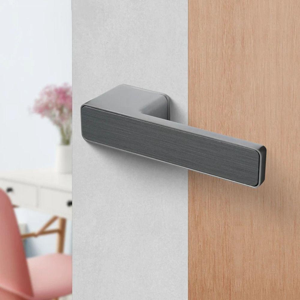 Elegant Interior Door Mute Lock Set Zinc Zinc Zinc Alloy Bedroom Handle Knob Door Hardware